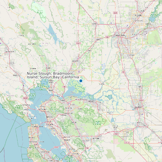 Nurse Slough, Bradmoor Island, Suisun Bay, California map