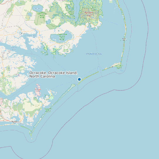 Ocracoke, Ocracoke Island, North Carolina map