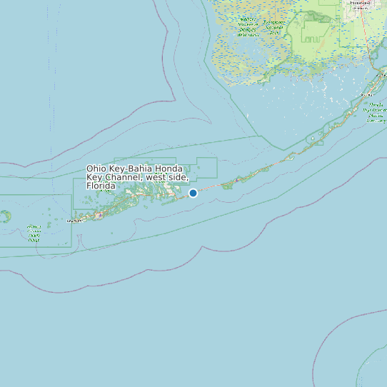 Map of Ohio Key-Bahia Honda Key Channel, west side, Florida Tide Prediction Station
