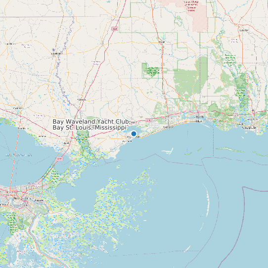 Map of Bay Waveland Yacht Club, Bay St. Louis, Mississippi Tide Prediction Station