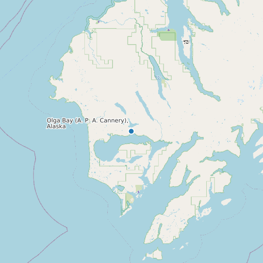 Olga Bay (A. P. A. Cannery), Alaska map