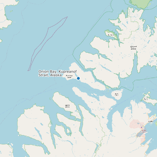 Onion Bay, Kupreanof Strait, Alaska map