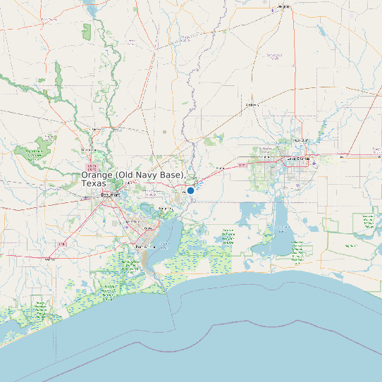 Orange (Old Navy Base), Texas map