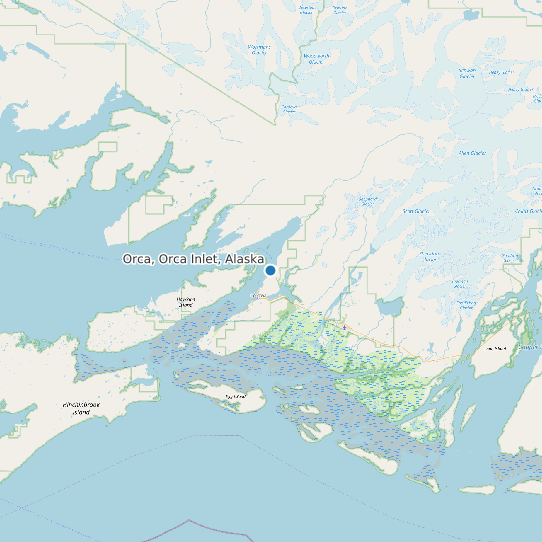 Orca, Orca Inlet, Alaska map