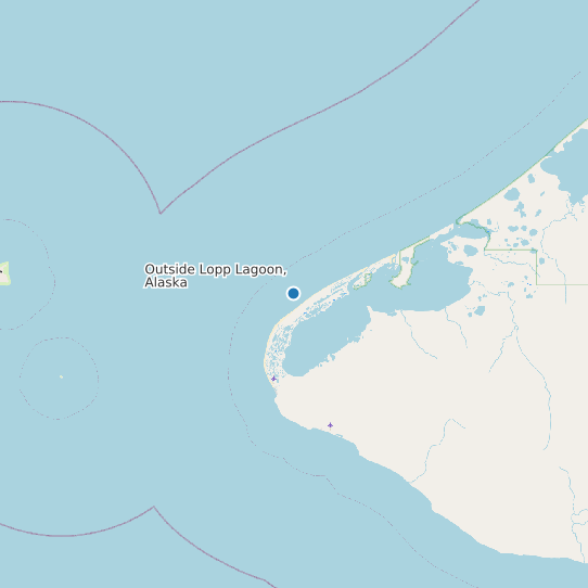 Outside Lopp Lagoon, Alaska map