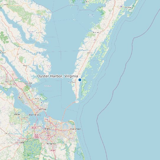 Oyster Harbor, Virginia map