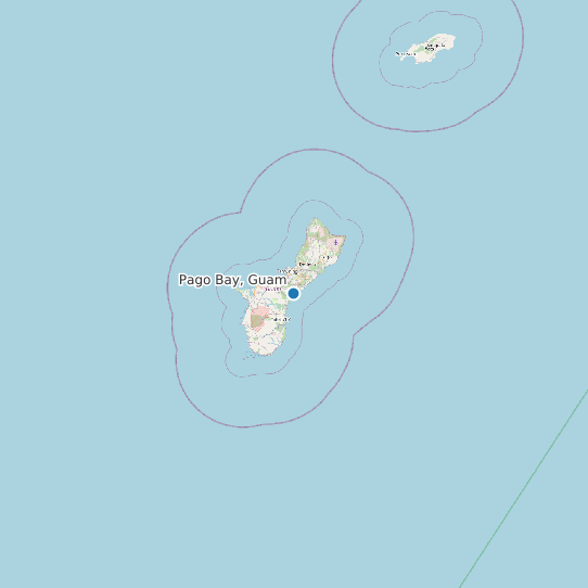 Pago Bay, Guam map