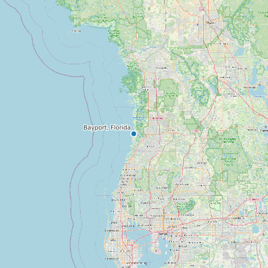 Bayport, Florida map