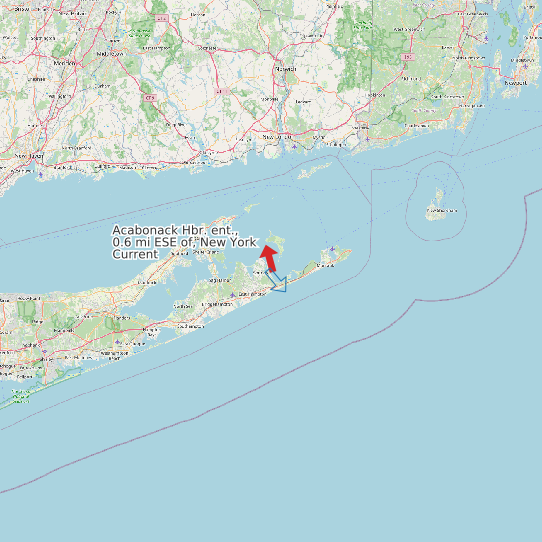 Acabonack Hbr. ent., 0.6 mi ESE of, New York Current map