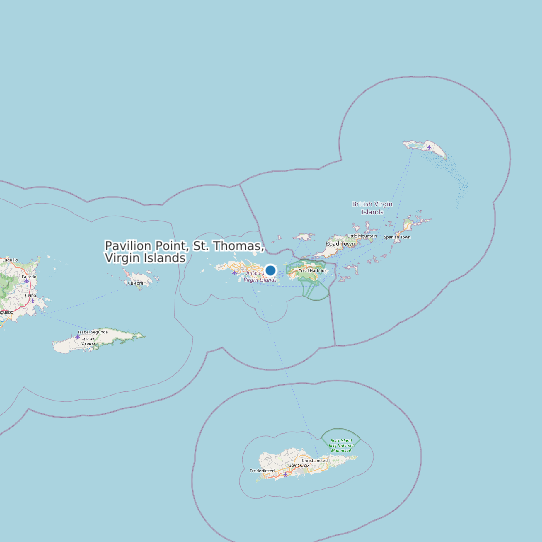 Pavilion Point, St. Thomas, Virgin Islands map
