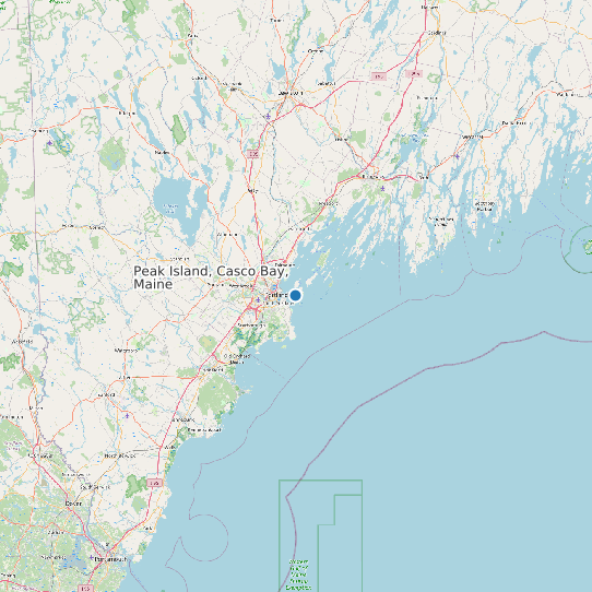 Peak Island, Casco Bay, Maine map