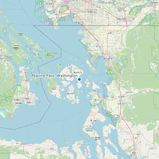 Peavine Pass, Washington map