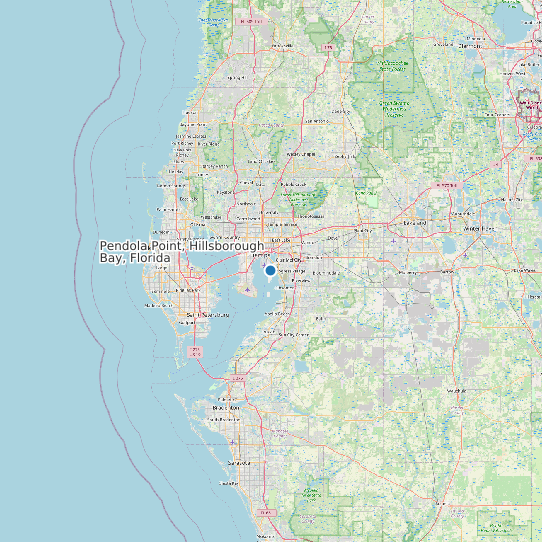 Pendola Point, Hillsborough Bay, Florida map
