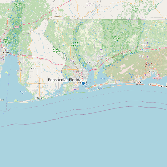 Pensacola, Florida map