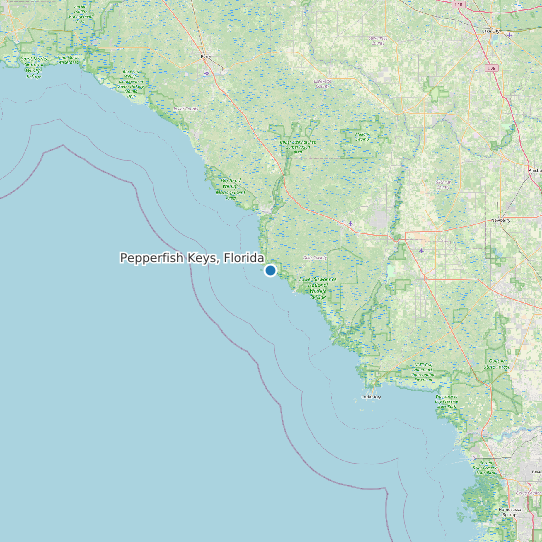 Pepperfish Keys, Florida map