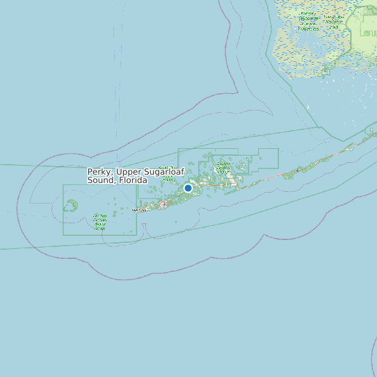 Perky, Upper Sugarloaf Sound, Florida map