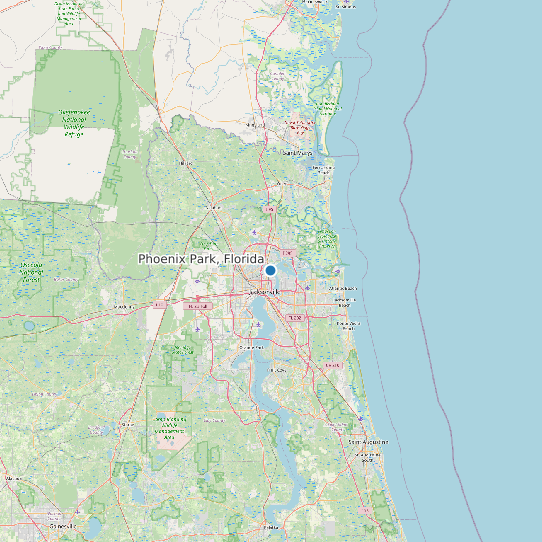 Phoenix Park, Florida map