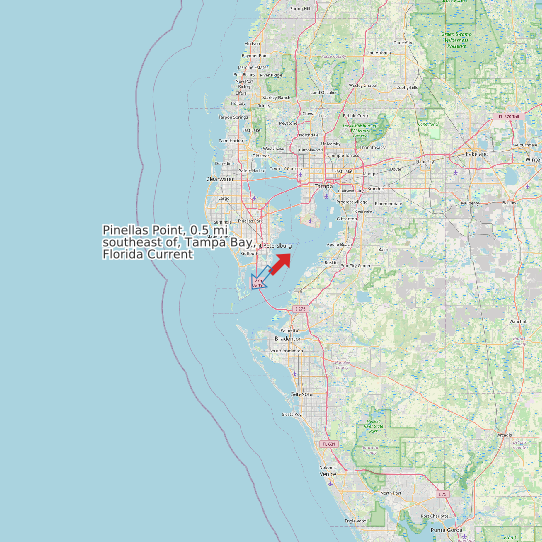 Pinellas Point, 0.5 mi southeast of, Tampa Bay, Florida Current map