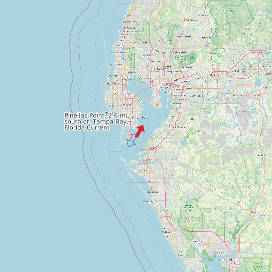 Pinellas Point, 2.6 mi south of, Tampa Bay, Florida Current map