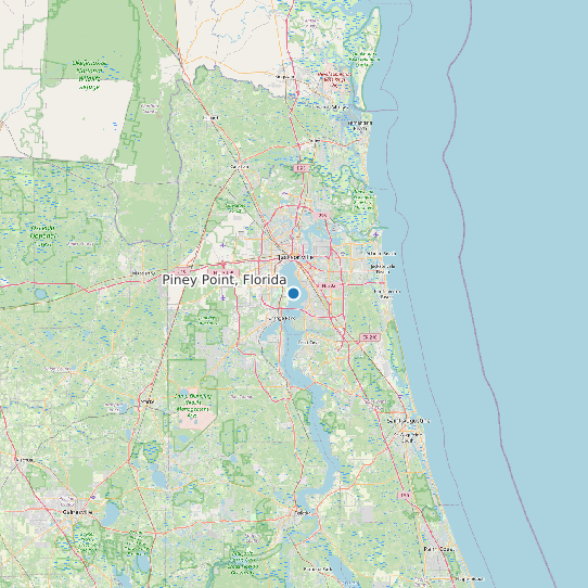 Piney Point, Florida map