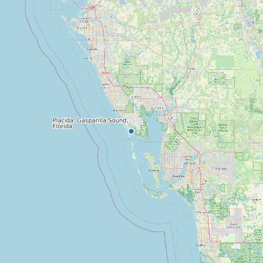 Placida, Gasparilla Sound, Florida map