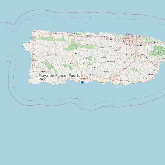 Playa de Ponce, Puerto Rico map