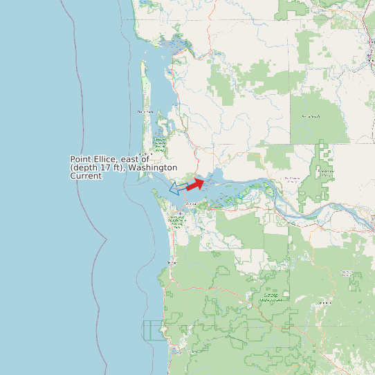 Point Ellice, east of (depth 17 ft), Washington Current map