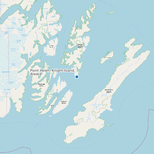 Map of Point Helen, Knight Island, Alaska Tide Prediction Station
