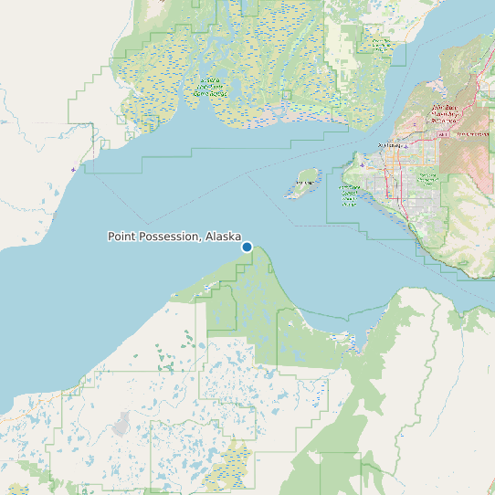 Point Possession, Alaska map