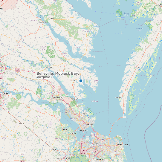Belleville, Mobjack Bay, Virginia map