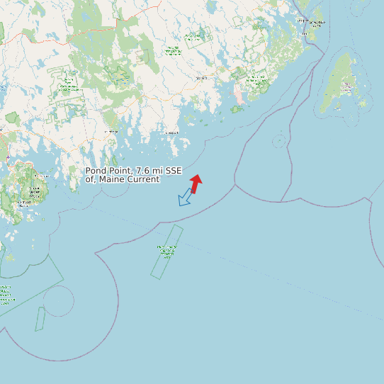 Pond Point, 7.6 mi SSE of, Maine Current map