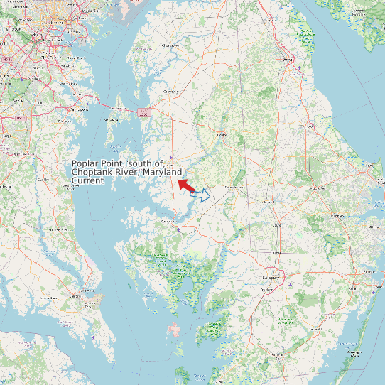Poplar Point, south of, Choptank River, Maryland Current map