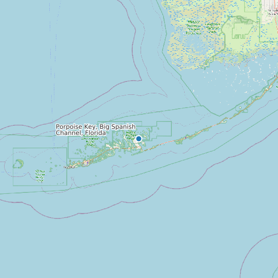 Porpoise Key, Big Spanish Channel, Florida map