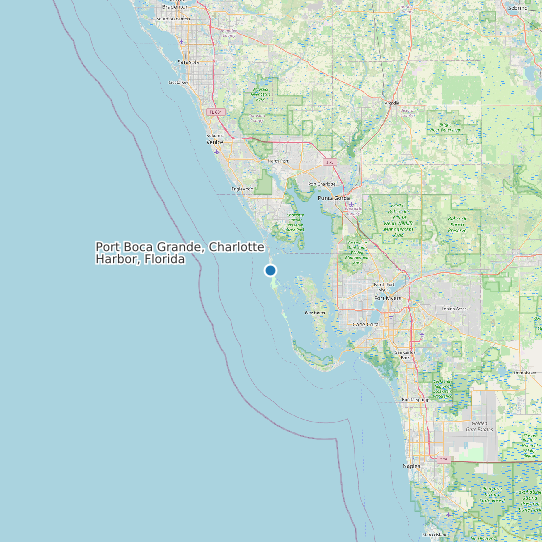 Port Boca Grande, Charlotte Harbor, Florida map