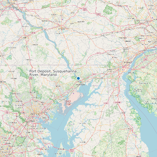Port Deposit, Susquehanna River, Maryland map