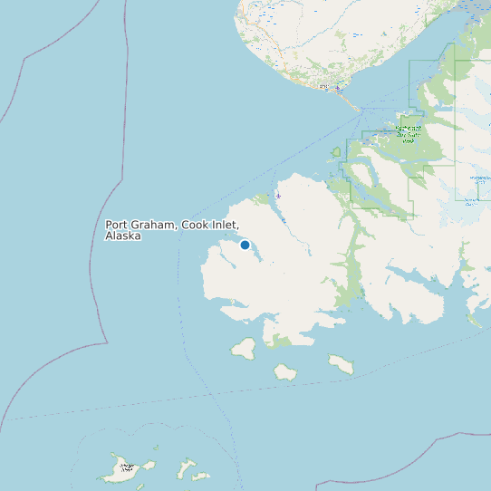 Port Graham, Cook Inlet, Alaska map