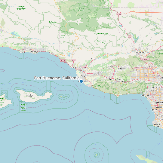 Port Hueneme, California map