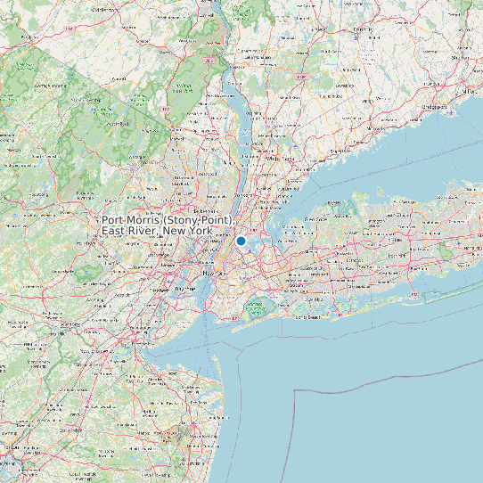 Port Morris (Stony Point), East River, New York map