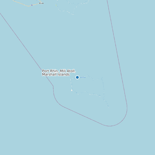 Port Rhin, Mili Atoll, Marshall Islands map
