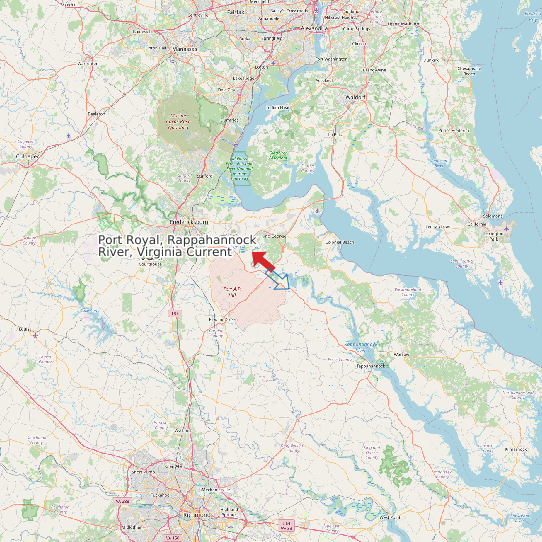 Port Royal, Rappahannock River, Virginia Current map