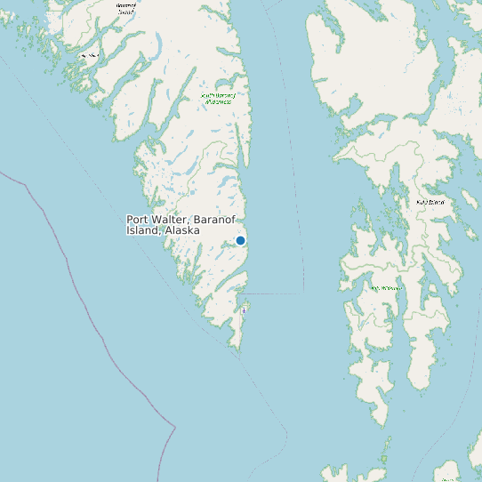 Port Walter, Baranof Island, Alaska map