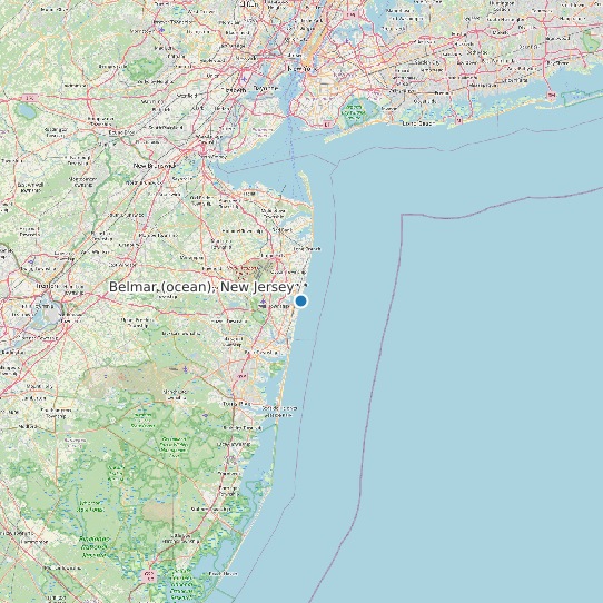 Belmar (ocean), New Jersey map