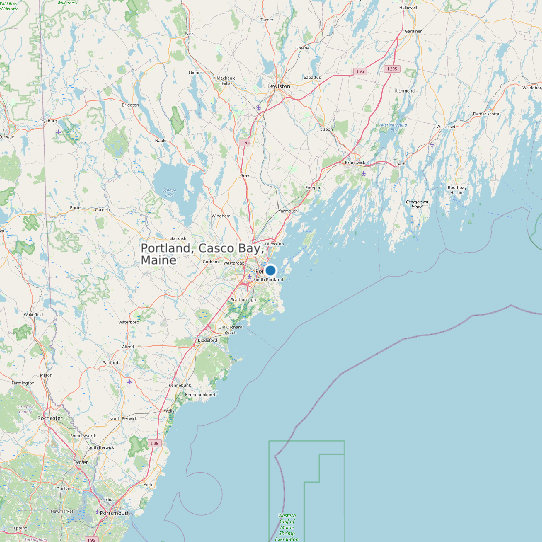 Portland, Casco Bay, Maine map