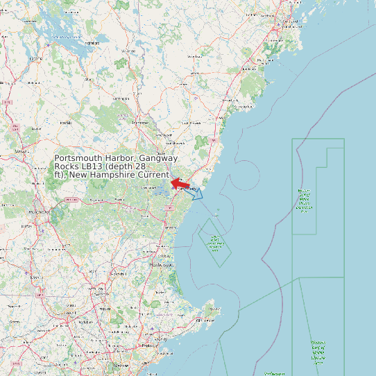 Portsmouth Harbor, Gangway Rocks LB13 (depth 28 ft), New Hampshire Current map