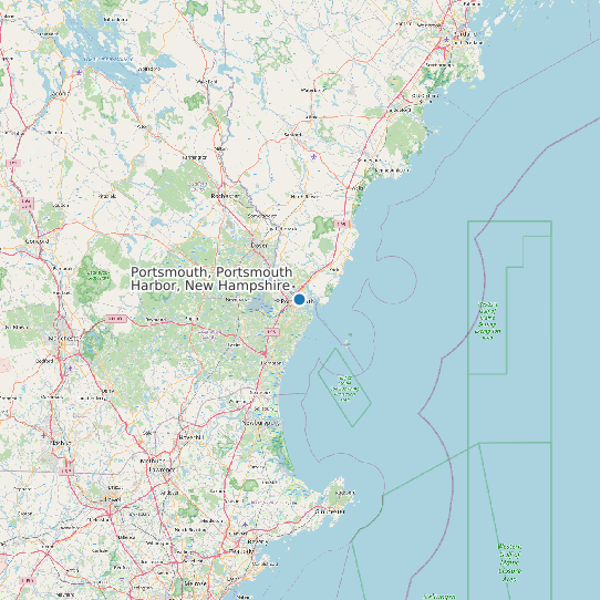 Portsmouth, Portsmouth Harbor, New Hampshire map