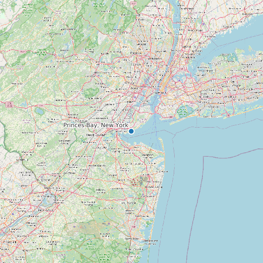 Princes Bay, New York map