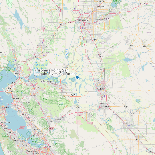 Prisoners Point, San Joaquin River, California map
