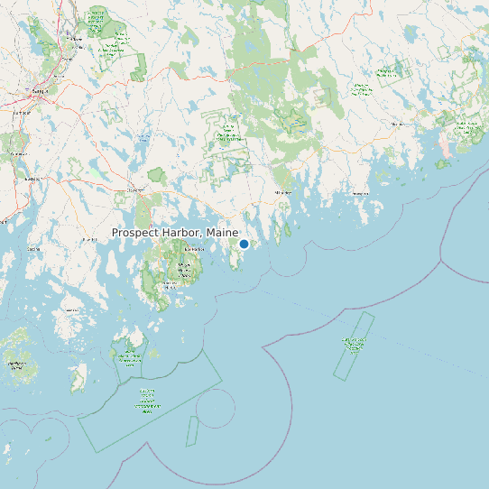 Prospect Harbor, Maine map