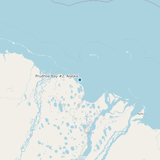 Prudhoe Bay #2, Alaska map