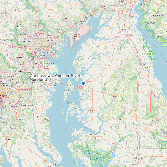 Queenstown, Chester River, Maryland map